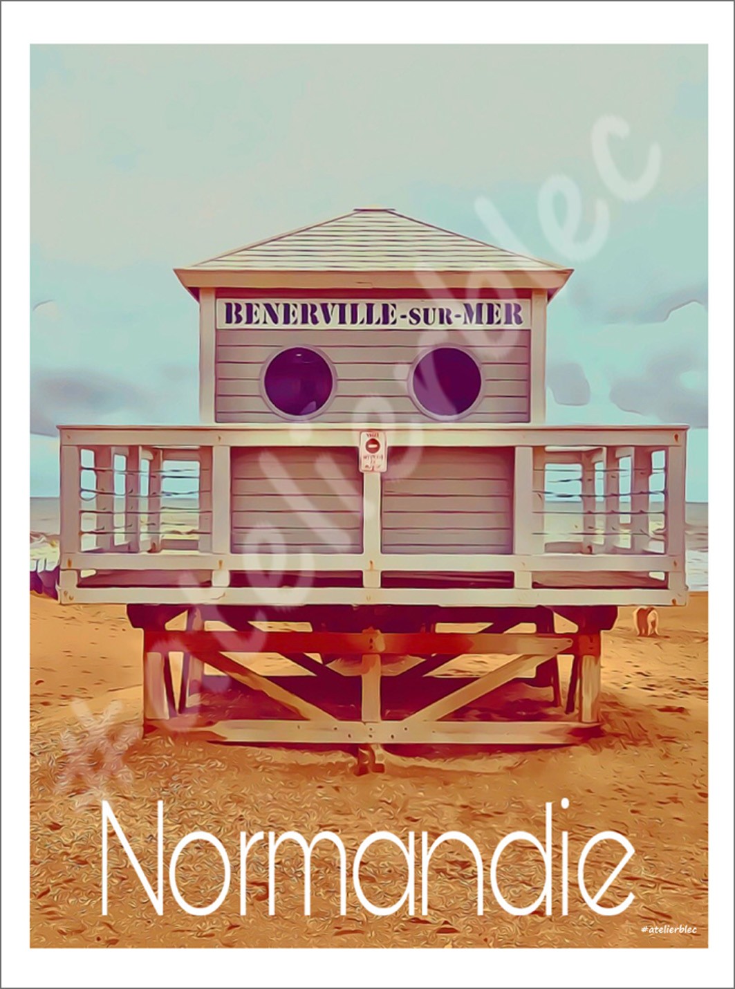 Affiche benerville sur mer 1
