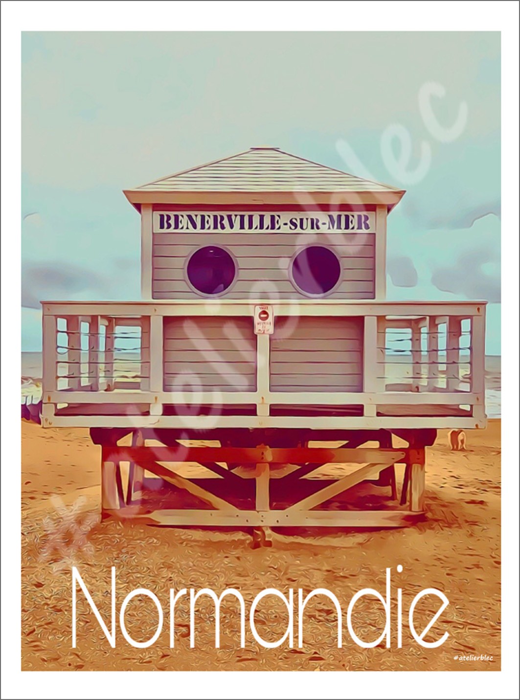 Affiche benerville sur mer 1