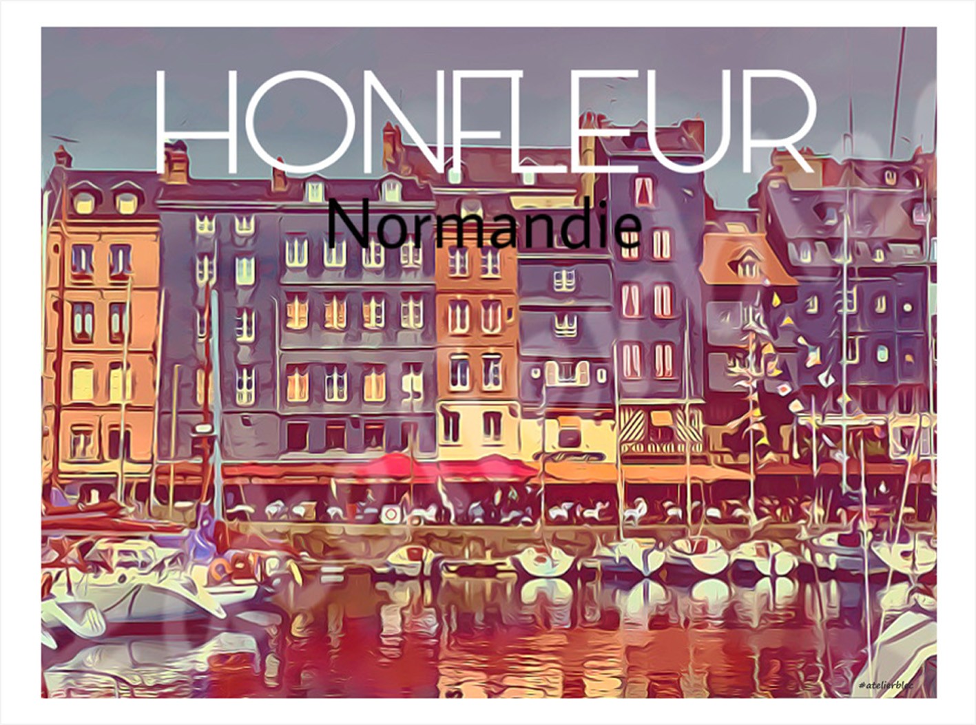 Affiche honfleur12