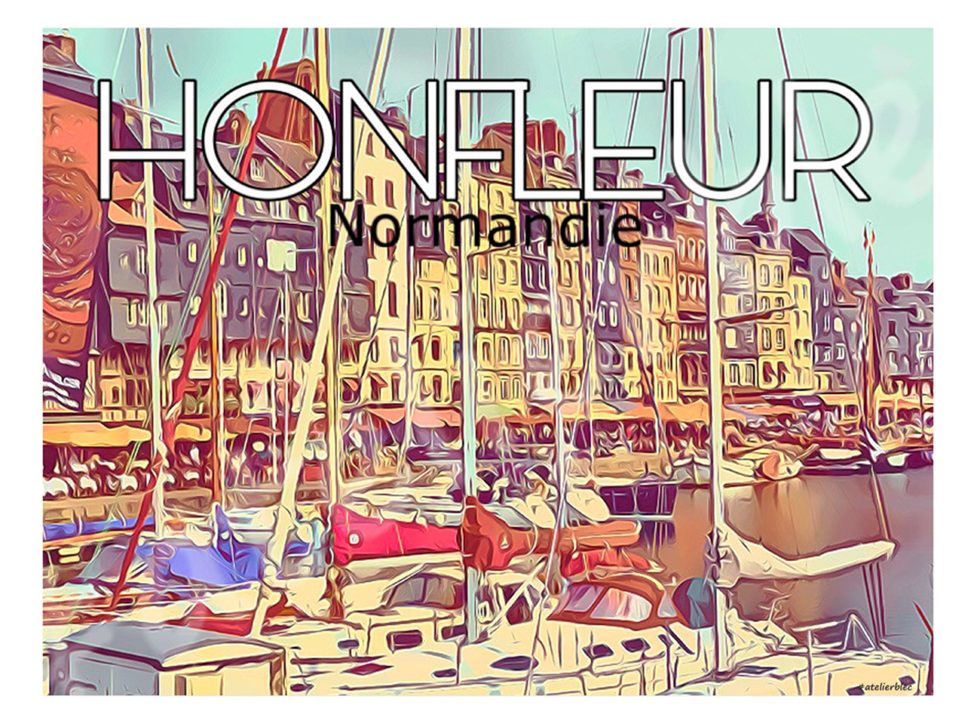 Affiche honfleur13