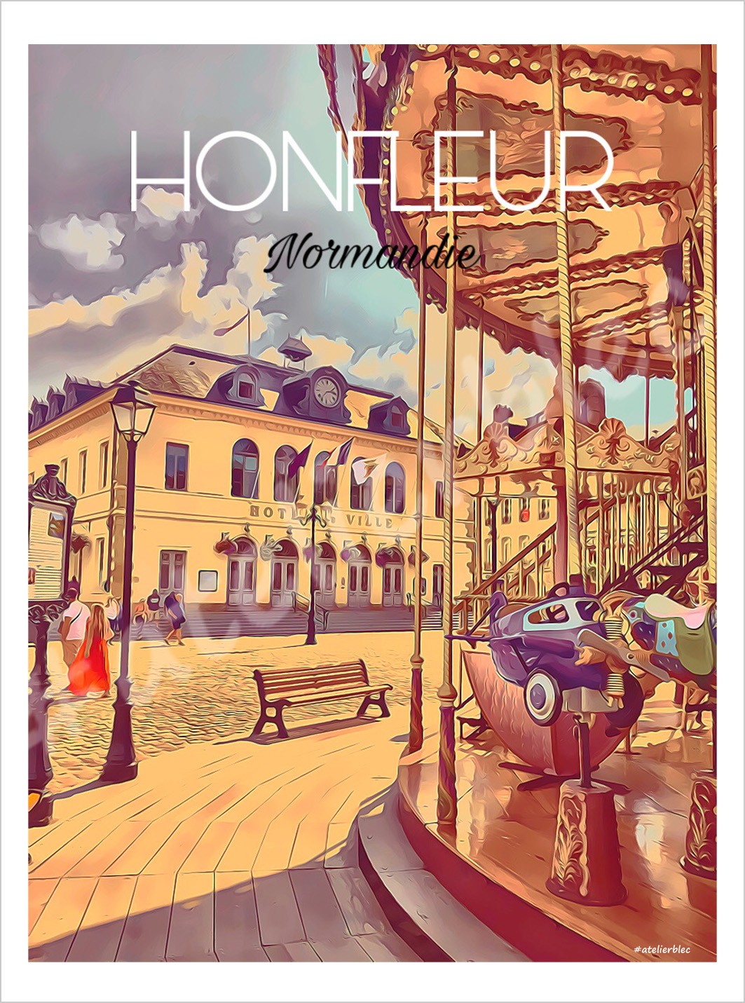 Affiche honfleur17