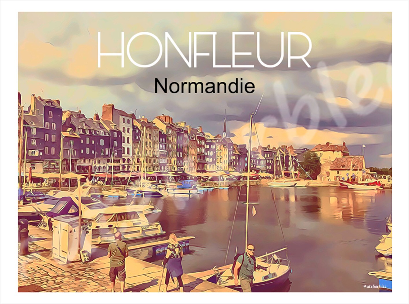 Affiche honfleur18