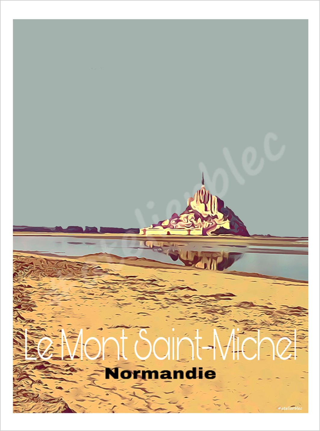 Affiche mont st michel