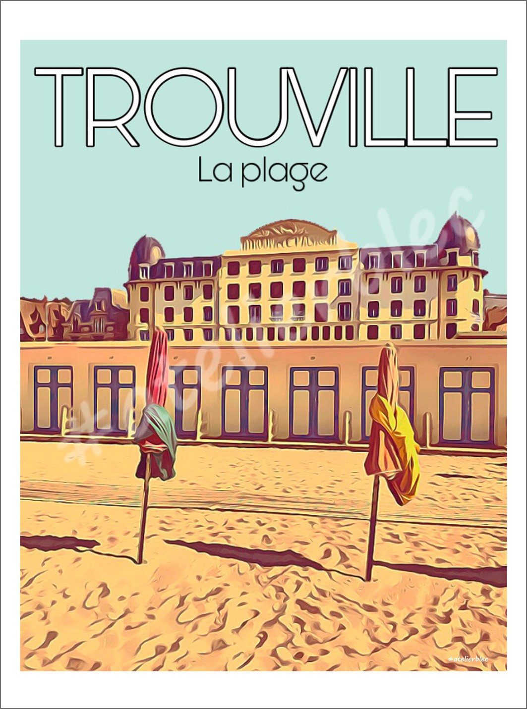 Affiche trouville sur mer 1