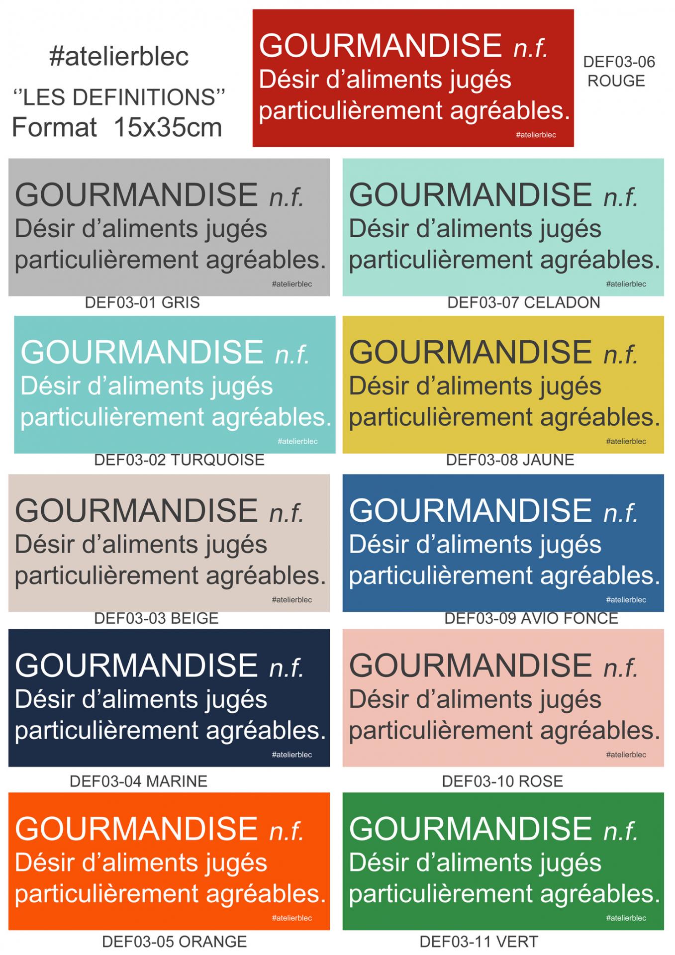 DEF03 Gourmandise 180