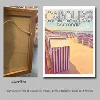 Affiche cabourg 3 toile