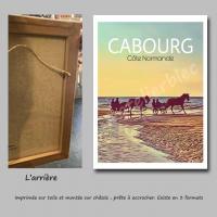 Affiche cabourg6 toile