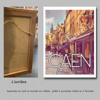 Affiche caen 10 rue ecuyere toile