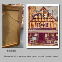 Affiche caen 12 toile