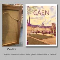 Affiche caen 26 toile