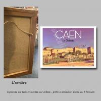 Affiche caen 35 toile