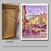 Affiche caen 39 toile