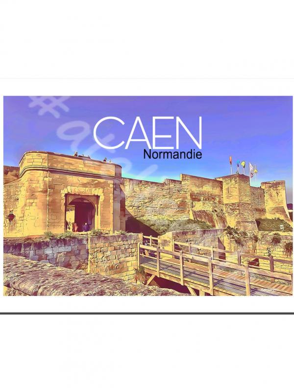 Affiche et Magnet Caen L'entrée du Château