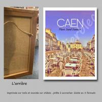 Affiche caen55 toile