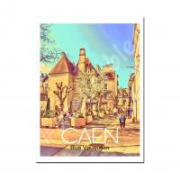 Affiche et Magnet Caen Rue Vauquelin