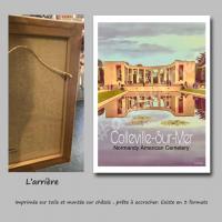 Affiche colleville1 toile
