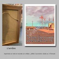 Affiche courseulles 5 toile