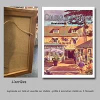 Affiche courseulles2 toile