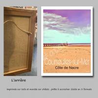 Affiche courseulles6 toile