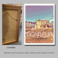 Affiche honfleur 11 toile