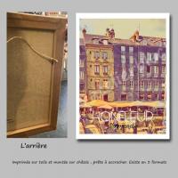 Affiche honfleur 15 toile