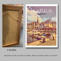 Affiche honfleur 16 toile