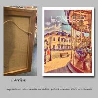Affiche honfleur 17 toile