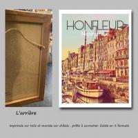 Affiche honfleur3 toile