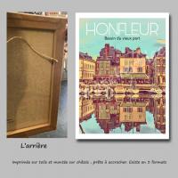 Affiche honfleur5 toile