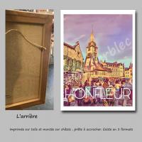 Affiche honfleur8 toile