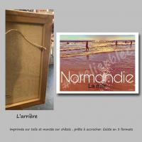 Affiche normandie 13 toile
