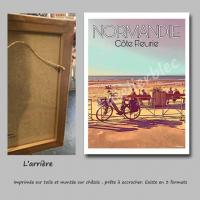 Affiche normandie 2 toile
