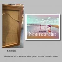 Affiche normandie 6 toile