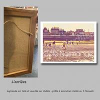 Affiche normandie 9 toile