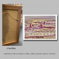 Affiche normandie14 toile