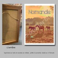 Affiche normandie18 toile