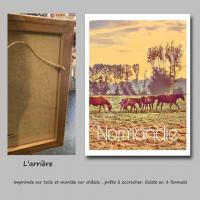 Affiche normandie19 toile