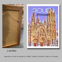 Affiche rouen1 toile