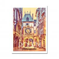 Affiche et magnet Rouen Le gros horloge