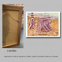 Affiche trouville 16 toile