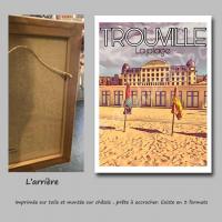 Affiche trouville1 toile