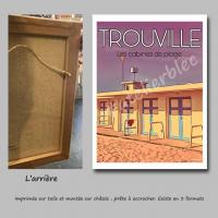 Affiche trouville2 toile
