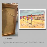 Affiche trouville7 toile